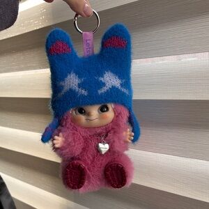 Wakuku bag charm bought in Japan